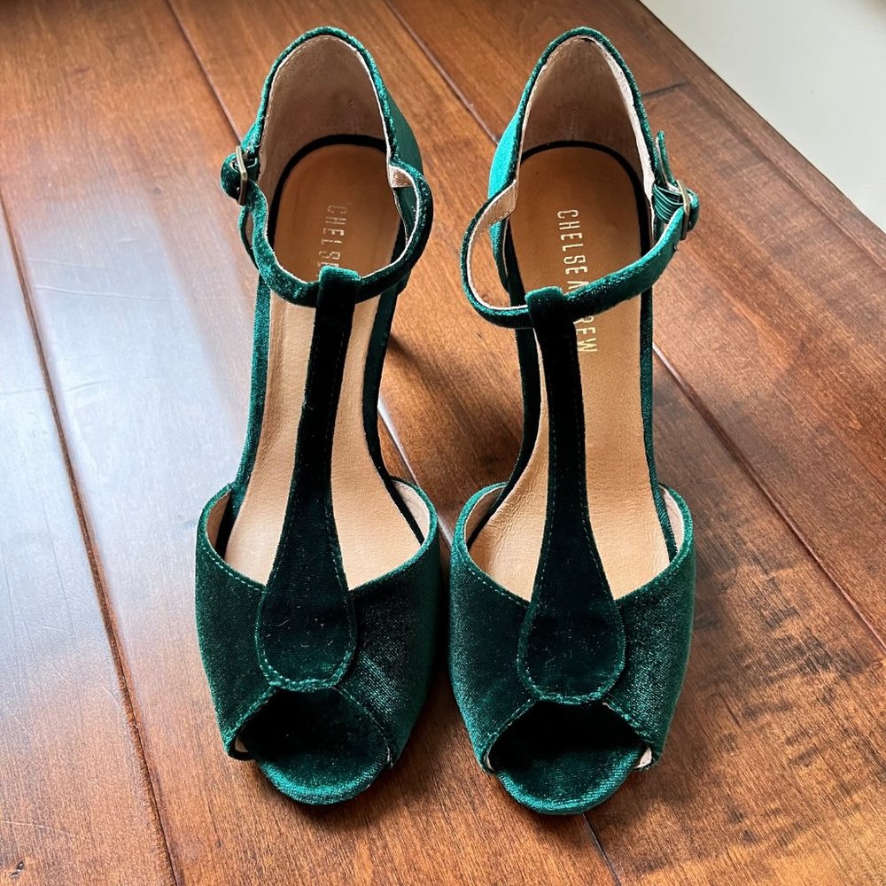 Chelsea Crew Blondie Green Velvet